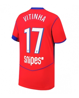 Billige Fotballdrakt Paris Saint-Germain Vitinha #17 Replika Tredjedrakt 2025-26 Kortermet